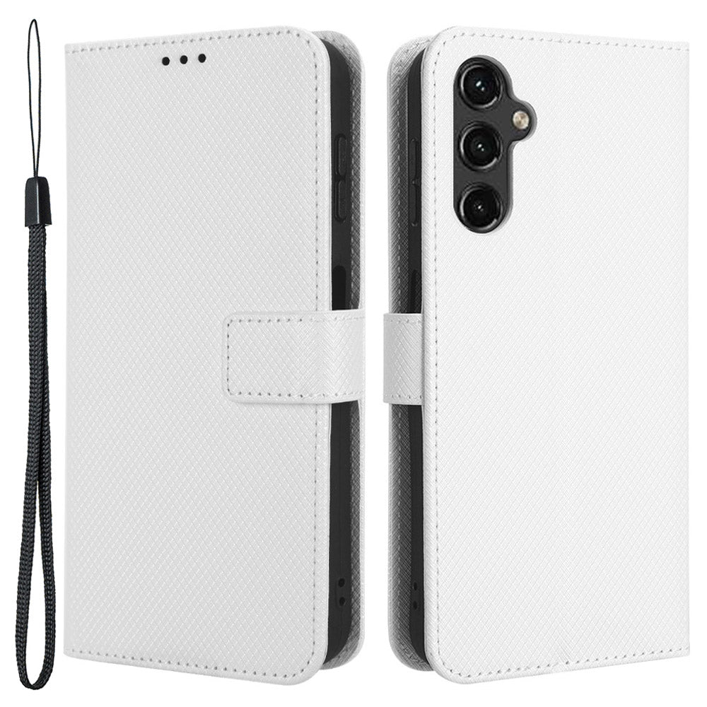 For Samsung Galaxy A24 4G / A24 5G PU Leather Phone Case Wallet Stand Diamond Texture Protective Cover For Samsung Galaxy A24 4G / A24 5G PU Leather Phone Case Wallet Stand Diamond Texture Protective Cover